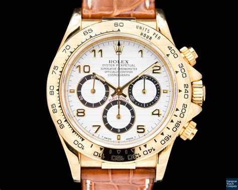 rolex daytona zenith 6 inversé 18k ref 16518 14.300|Rolex daytona 16518 price.